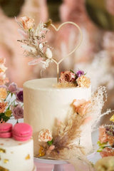 Wooden Heart Cake Topper - The Party Room