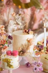 Wooden Heart Cake Topper - The Party Room
