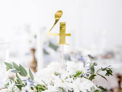 Gold Table Numbers - The Party Room