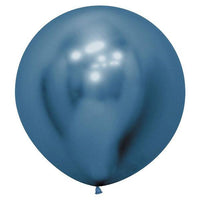 Large 60cm Metallic Blue Balloons - The Party Room