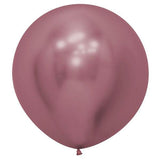 Large 60cm Metallic Pink Balloons