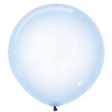 Large 60cm Crystal Pastel Blue Balloons - The Party Room