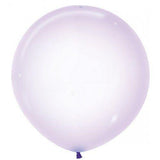 Large 60cm Crystal Pastel Lilac Balloons - The Party Room