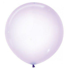 Large 60cm Crystal Pastel Lilac Balloons - The Party Room