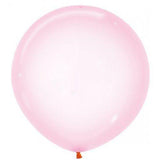 Large 60cm Crystal Pastel Pink Balloons - The Party Room