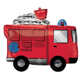 Large Fire Truck Foil Balloon - The Party Room