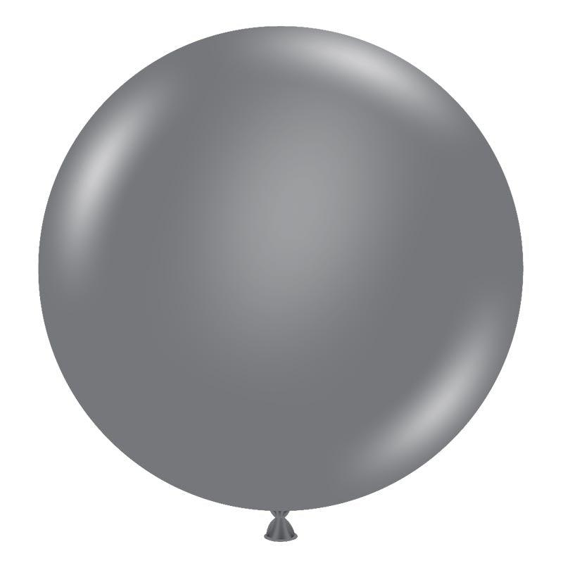 Jumbo 90cm Gray Smoke Balloons - The Party Room