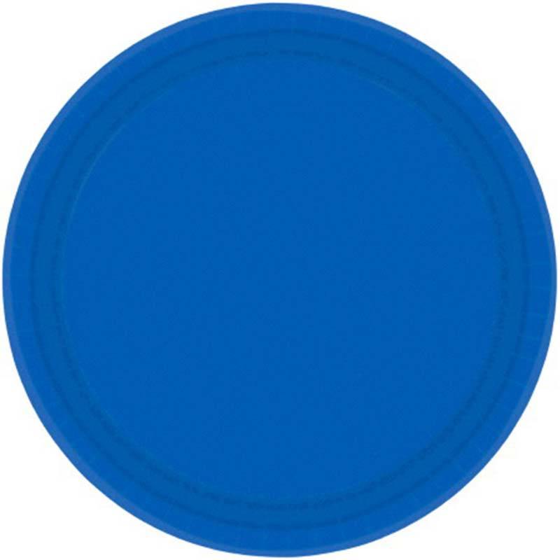 Royal Blue Large Plates (20 Pack) - The Party Room
