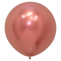 Large 60cm Metallic Rose Gold Balloons - The Party Room