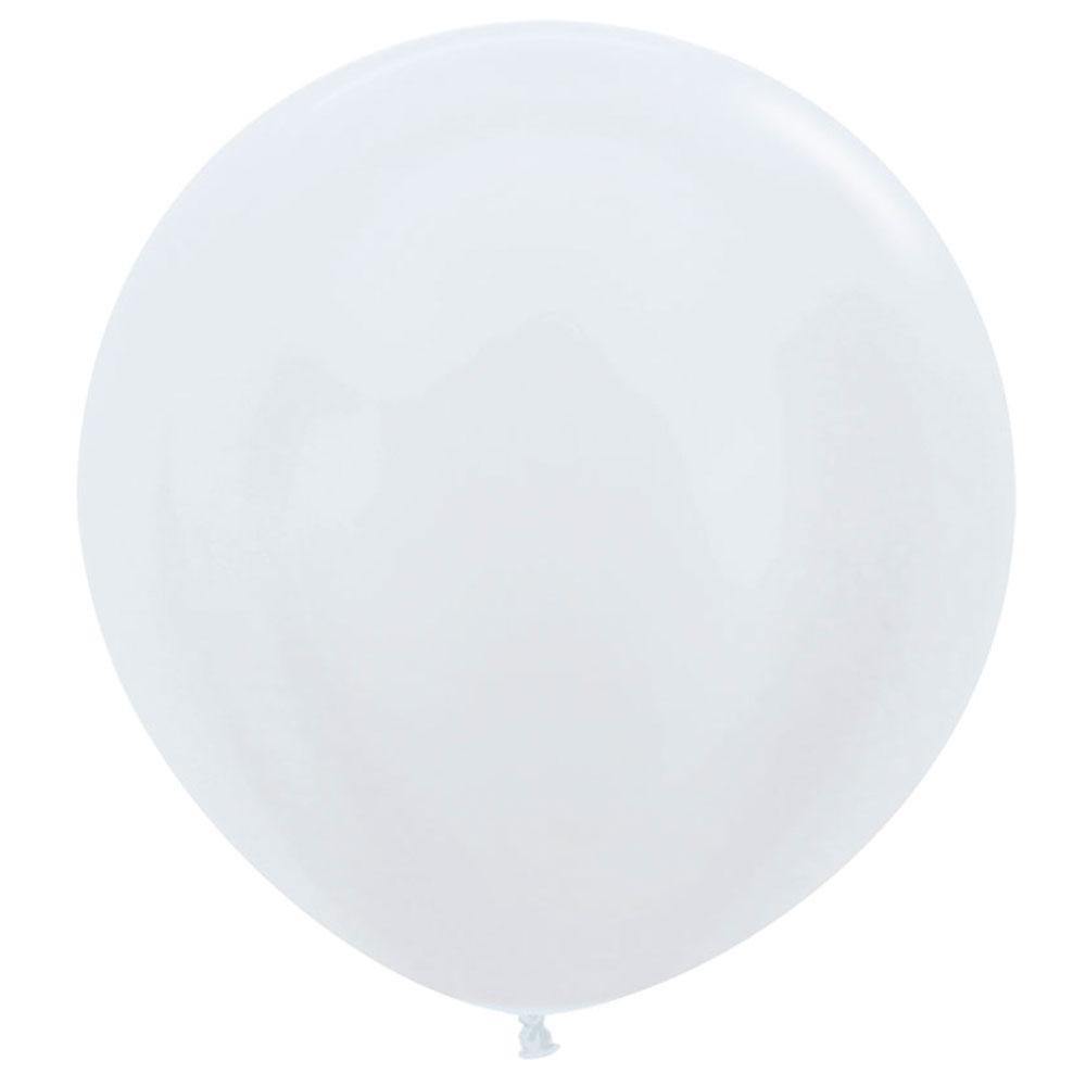 Large 60cm Pearl White Balloons - The Party Room