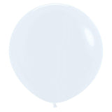 Jumbo 90cm White Balloons