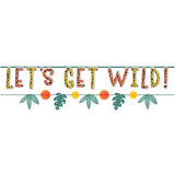 Get Wild Jungle Banner - The Party Room