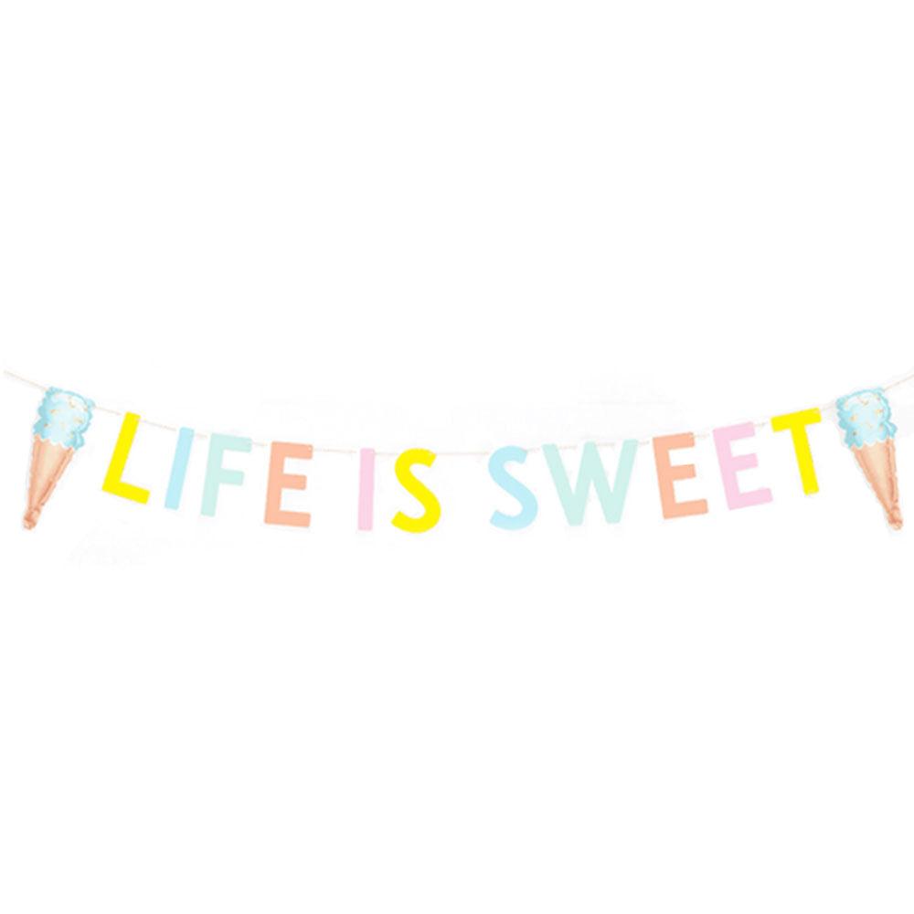 Pastel Ice Cream Banner - The Party Room