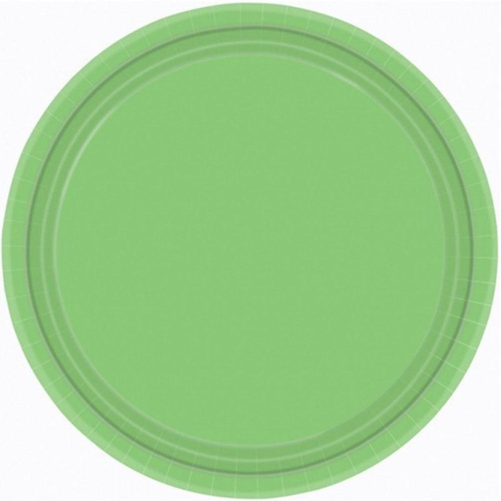 Lime Green Large Plates Party Supplies NZ The Party Room