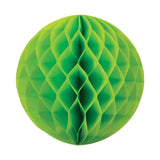Lime Green Honeycomb Balls 25cm - The Party Room