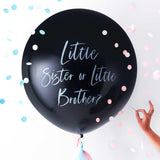 Little Sister or Little Brother Gender Reveal Balloon - 90cm - The Party Room