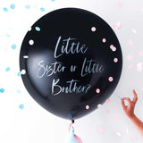 Little Sister or Little Brother Gender Reveal Balloon - 90cm