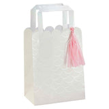 Mermaid Scale Party Bags with Pink Tassels 5pk - The Party Room