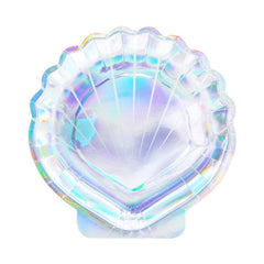 Mermaid Seashell Plates 6pk - The Party Room