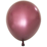 Metallic Burgundy Balloons - The Party Room