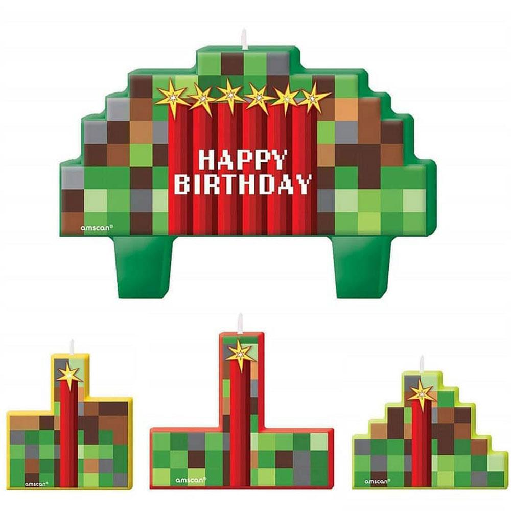 TNT Party Moulded BDAY Candle Set - The Party Room