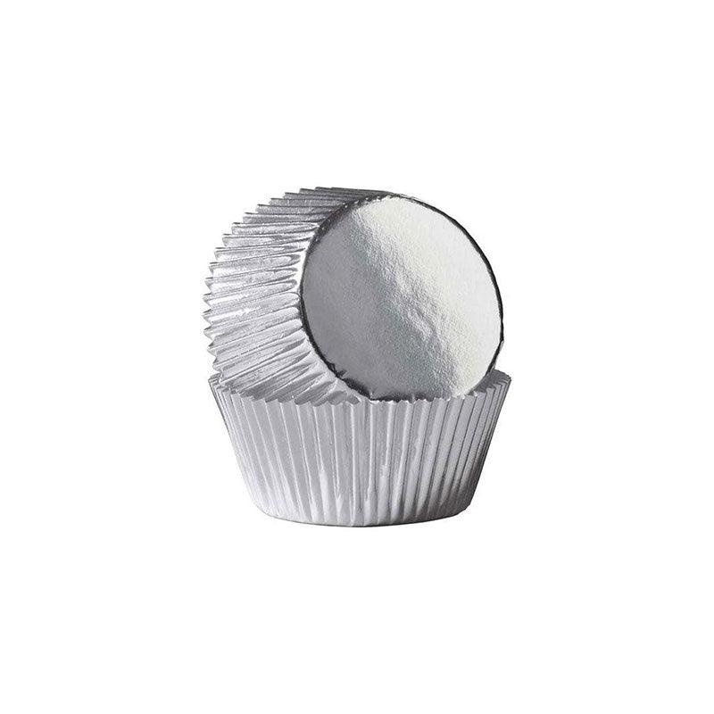 Wilton Mini Silver Foil Cupcake Cases 36pk - The Party Room