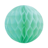 Pastel Mint Green Honeycomb Balls 25cm - The Party Room