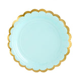 Mint Scalloped Plates 6pk - The Party Room
