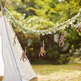 Monkey & Leaf Jungle Bunting Backdrop - The Party Room