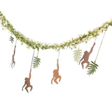 Monkey & Leaf Jungle Bunting Backdrop - The Party Room