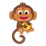 Large Happy Monkey Foil Balloon - The Party Room