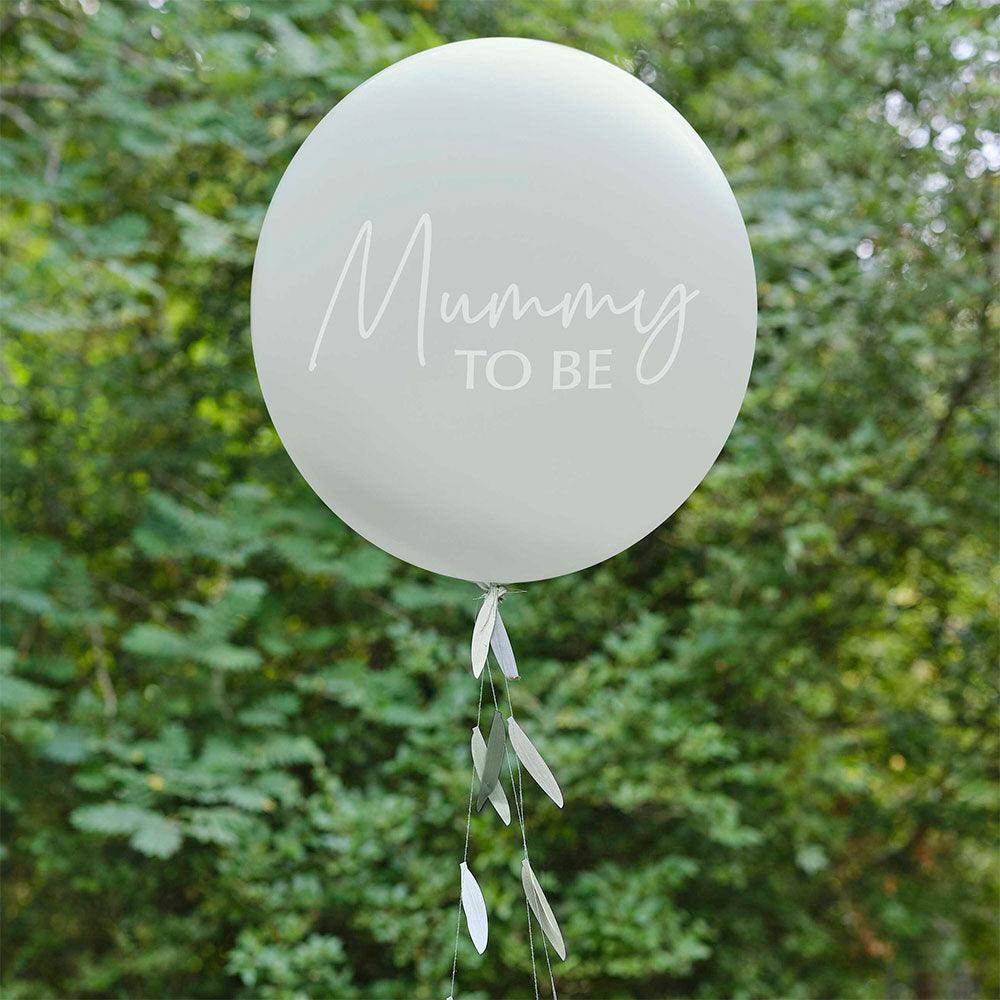 Mummy To Be Baby Shower Balloon with Botanical Tail - The Party Room