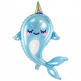 Jumbo Narwhal Foil Balloon - The Party Room