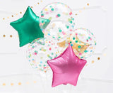 Rainbow Confetti Print Orbz Balloon - The Party Room