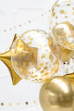 Gold Confetti Print Orbz Balloon - The Party Room