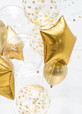 Gold Confetti Print Orbz Balloon - The Party Room