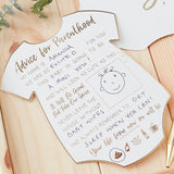 Gold Foiled Baby Shower Advice Cards 10pk - The Party Room