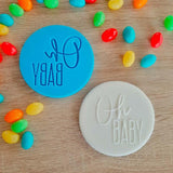 Oh Baby Raised Fondant Stamp - The Party Room