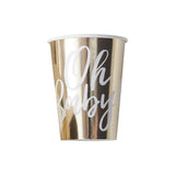 Oh Baby! Gold Paper Cups - The Party Room