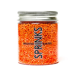Orange Nonpareils Sprinkles - The Party Room
