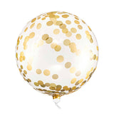 Gold Confetti Print Orbz Balloon