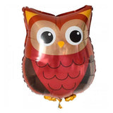 Jumbo Woodland Owl Foil Balloon - The Party Room