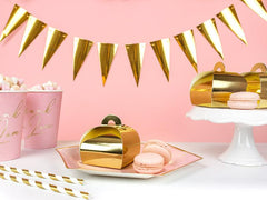 Gold Favour Boxes 10pk - The Party Room