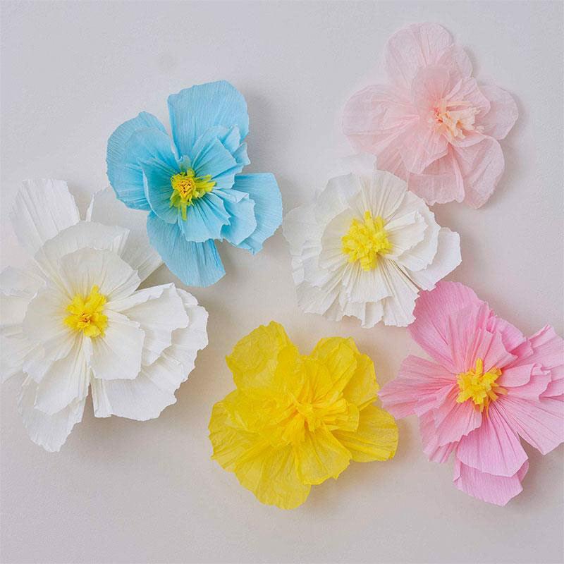 Spring Tissue Paper Flowers 6pk - The Party Room