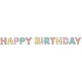 Pastel Happy Birthday Bunting - The Party Room