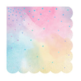 Iridescent Foil Pastel Napkins 16pk