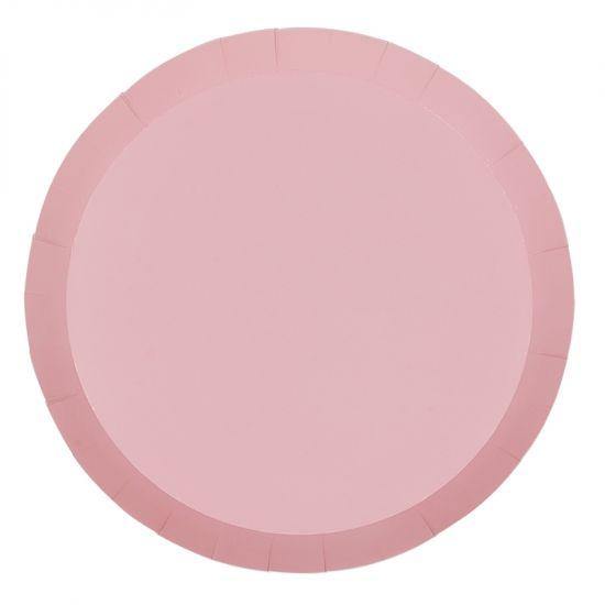 Pastel Pink Large Plates (10 Pack) - The Party Room