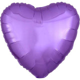 Pearl Lavender Heart Foil Balloons