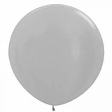 Jumbo 90cm Pearl Silver Balloons