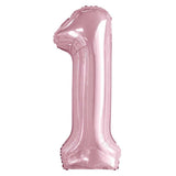 Pink Giant Foil Number Balloon - 1 - The Party Room